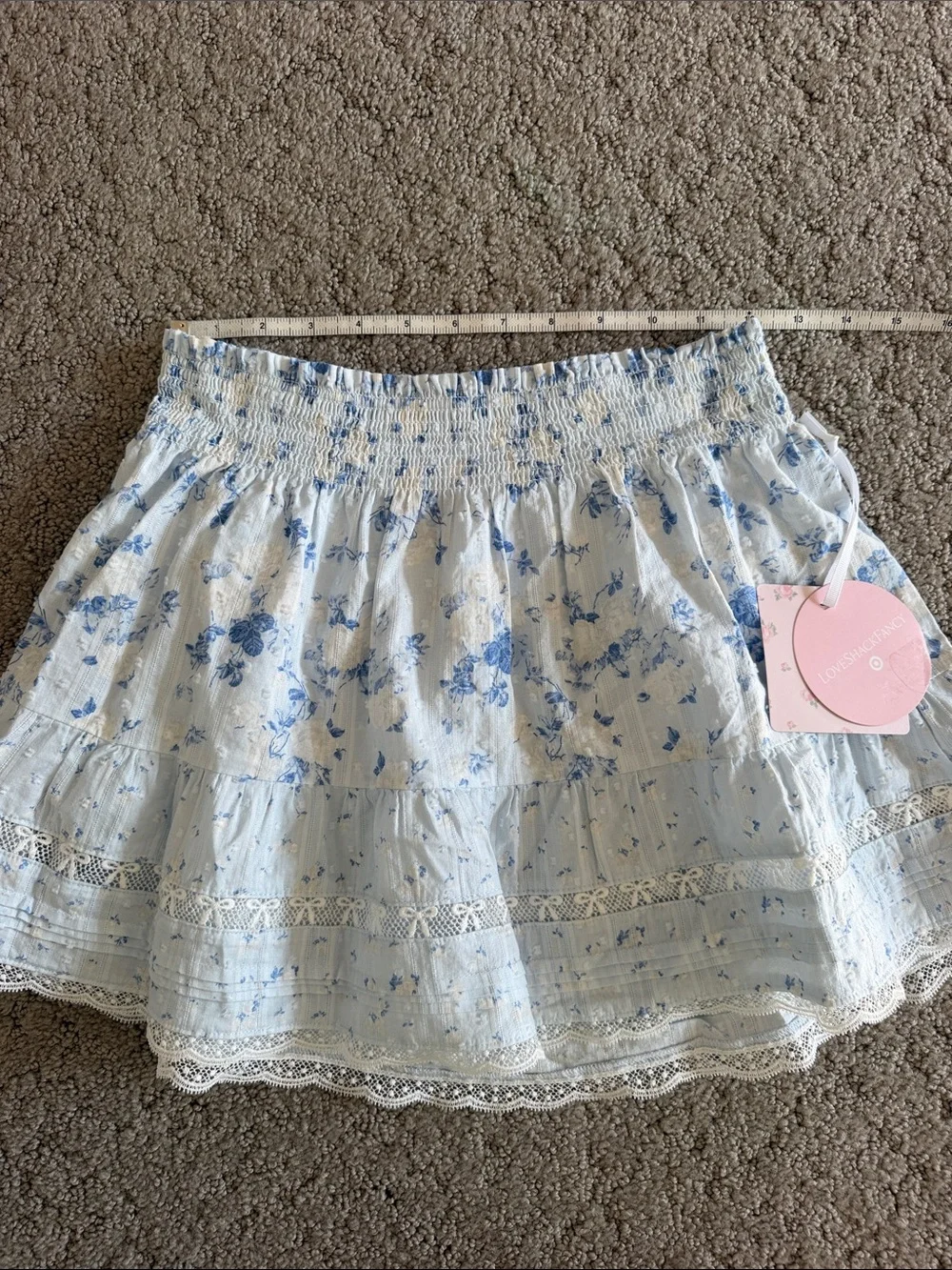 LoveShackFancy Ruffle Tank & Tiered Skirt Set Cottagecore Floral Bundle Girls 14
